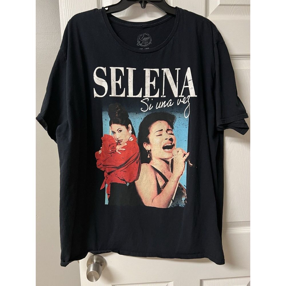 Selena Official Merchandise Graphic T-Shirt; Size 3XL Black